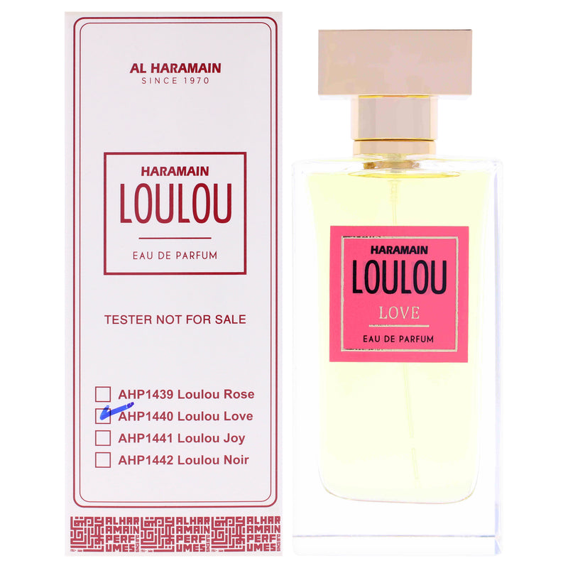 Al Haramain Loulou Love Women's Eau De Parfum (Tester)