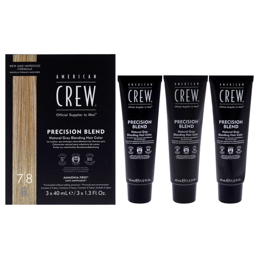 American Crew Precision Blend Hair Color Kit 7-8 Light Claro for Men