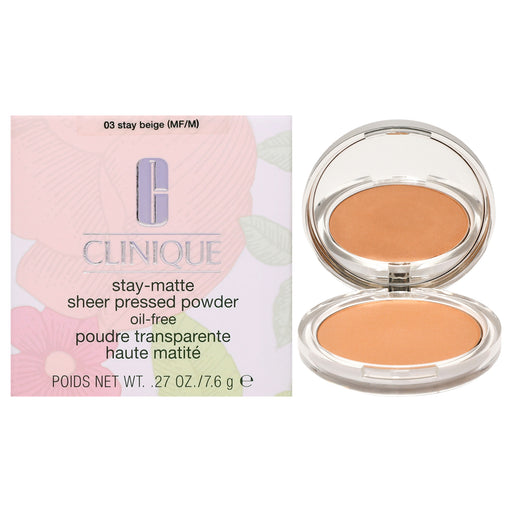 Clinique Stay-Matte Sheer Pressed Powder 03 Stay Beige