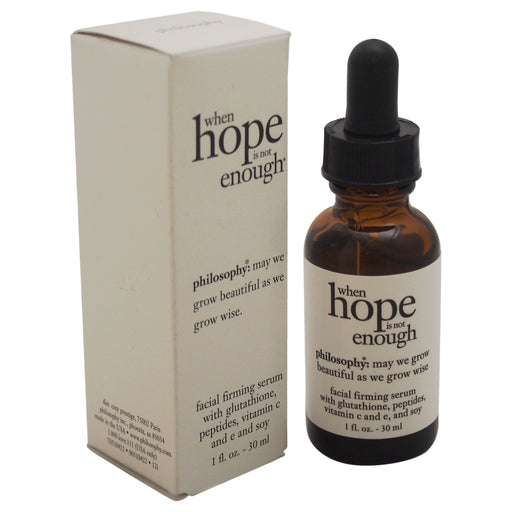 Philosophy When Hope Is Not Enough Facial Firming Serum