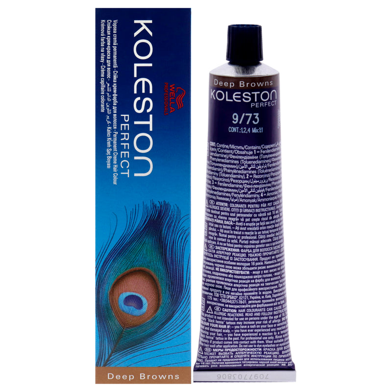 Wella Koleston Perfect Permanent Creme Haircolor 9-73 Very Light