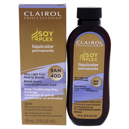 Clairol Soy 4 Plex Liquicolor Permanent Hair Color 40d Very Light