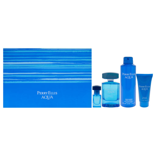 Perry Ellis Aqua Men's Eau De Toilette Gift Set