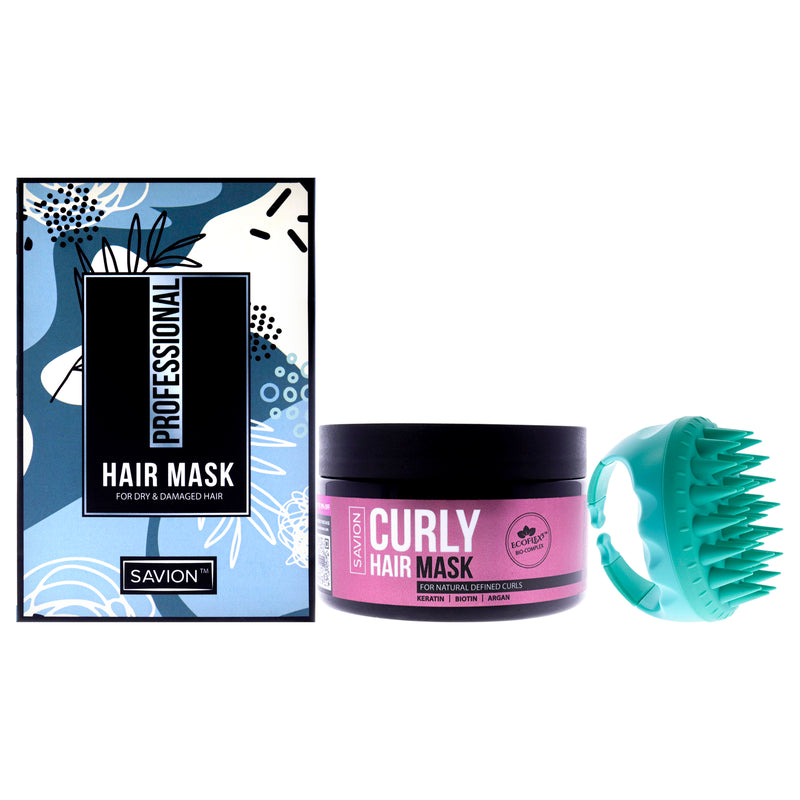 Savion Curly Hair Mask Bundle Women's Gift Set