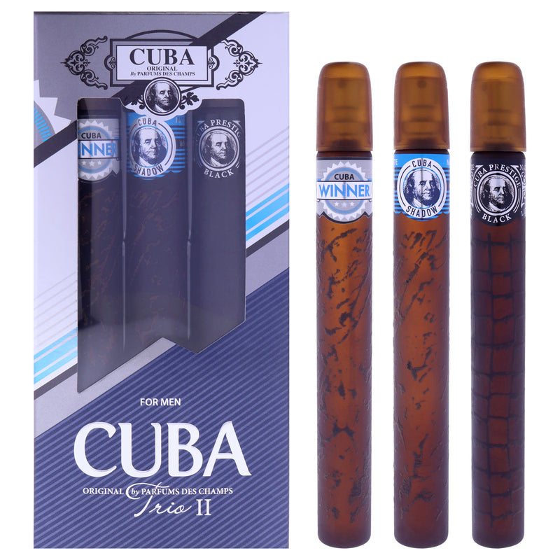 Cuba Trio 2 Men's Eau De Toilette Gift Set