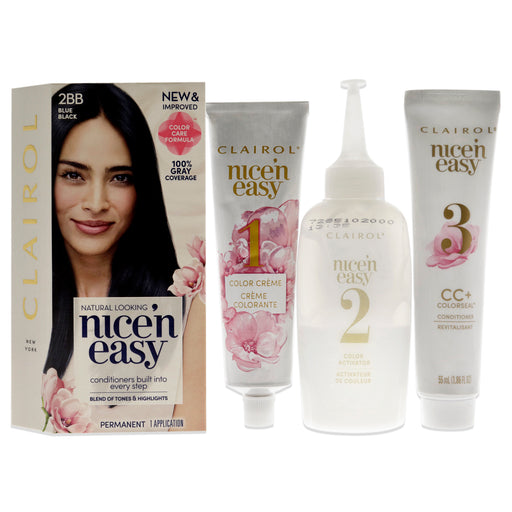 Clairol Nicen Easy Color Blend 2bb Blue Black for Women