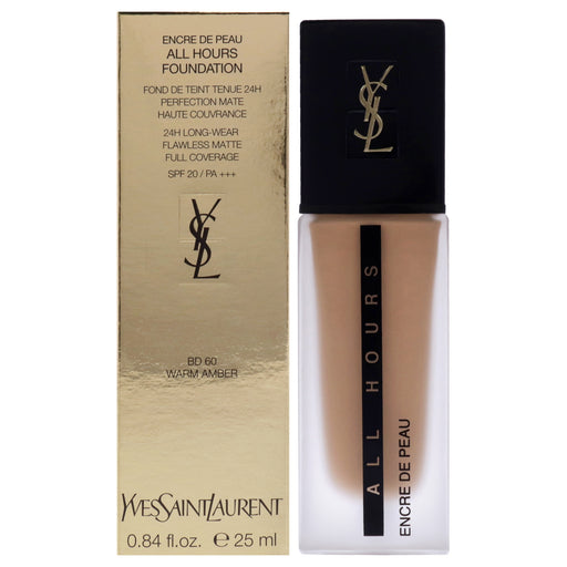Yves Saint Laurent All Hours Foundation SPF 20 Bd60 Warm Amber
