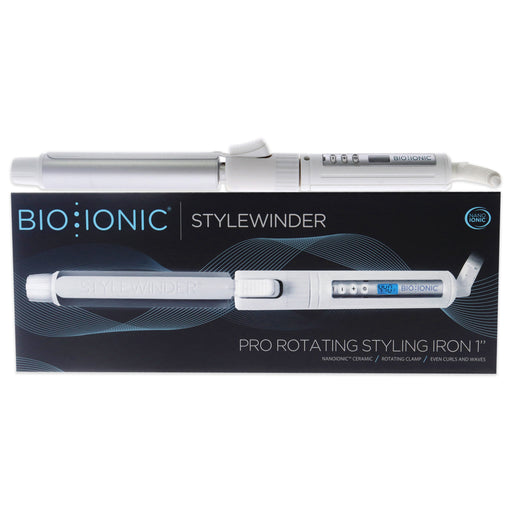 Bio Ionic Stylewinder Pro Rotating Styling Iron White for Women