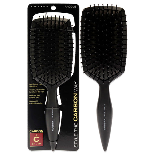 Cricket Carbon Paddle Brush Unisex Gift Set