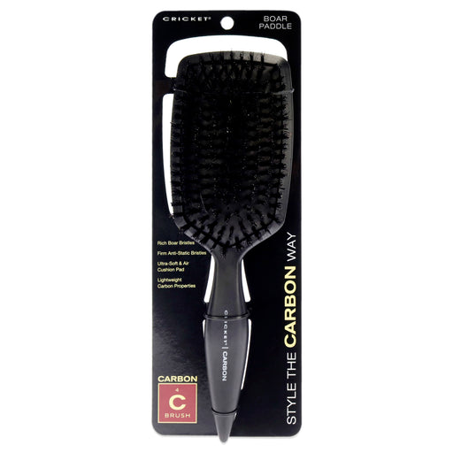 Cricket Carbon Boar Paddle Brush Unisex Gift Set