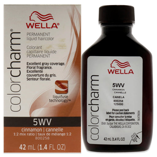 Wella Color Charm Permanent Liquid Hair Color 5wv Cinnamon