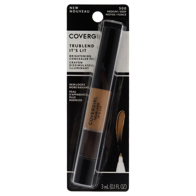 Covergirl Trublend Its Lit Brightening Concealer Pen 500 Medium-Deep
