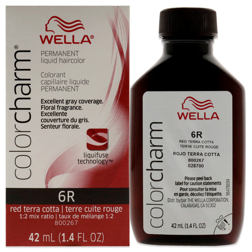 Wella Color Charm Permanent Liquid Hair Color 6r Red Terra Cotta