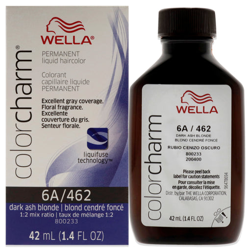 Wella Color Charm Permanent Liquid Hair Color 462 6a Dark Ash Bl