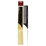 Cricket Carbon Comb Seamless Fine Tooth Pattern Metal Rattail C50m Unisex Gift Set