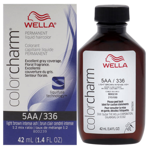Wella Color Charm Permanent Liquid Hair Color 336 5aa Light Drab