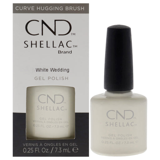 Cnd Shellac Nail Polish White Wedding