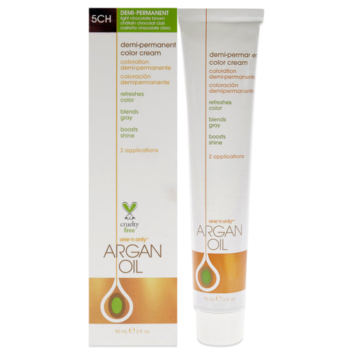 One N Only Argan Oil Demi-Permanent Color Cream 5ch Light Chocolate B