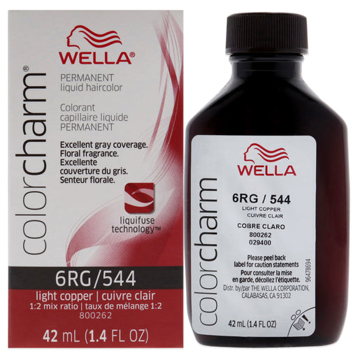 Wella Color Charm Permanent Liquid Hair Color 544 6rg Light Copp
