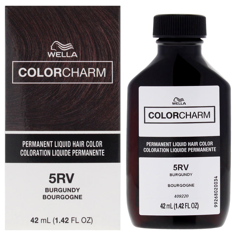 Wella Color Charm Permanent Liquid Hair Color 5rv Burgundy