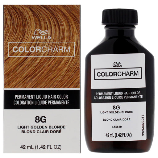 Wella Color Charm Permanent Liquid Hair Color 8g Light Golden Bl