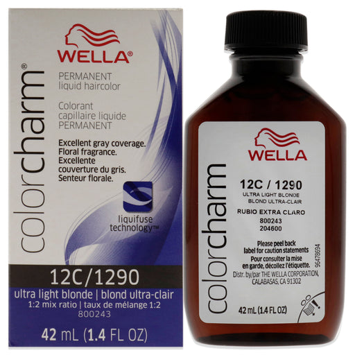 Wella Color Charm Permanent Liquid Hair Color 1290 12c Ultra Lig