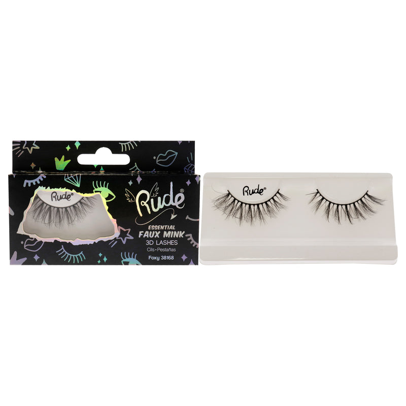 Rude Cosmetics Essential Faux Mink 3d Lashes Foxy