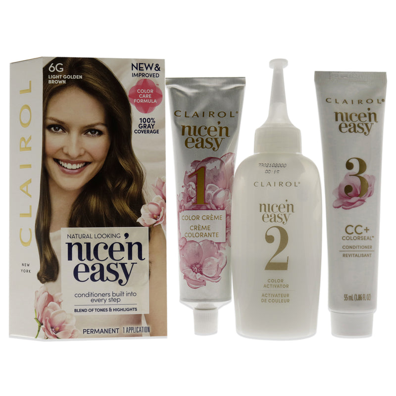 Clairol Nicen Easy Color Blend 6g Light Golden Brown for Women