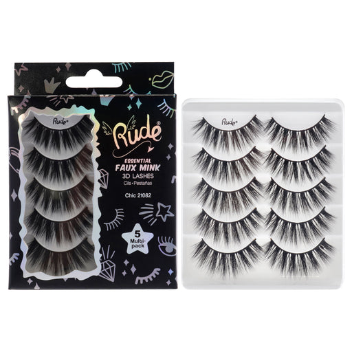 Rude Cosmetics Essential Faux Mink 3d Lashes Chic