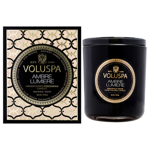 Voluspa Maison Noir Collection Classic Ambre Lumiere Unisex Fragrance