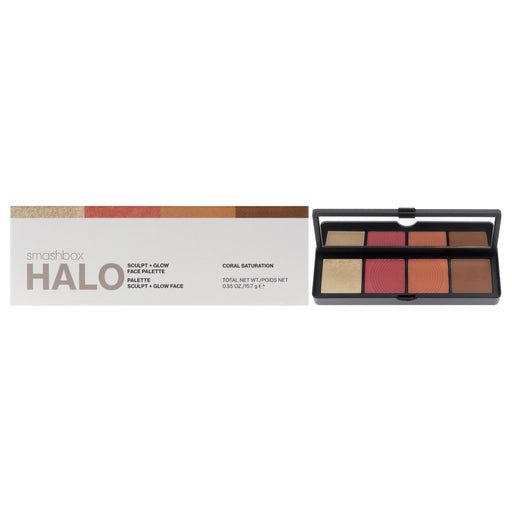 Smashbox Halo Sculpt Plus Glow Face Palette Coral Saturation