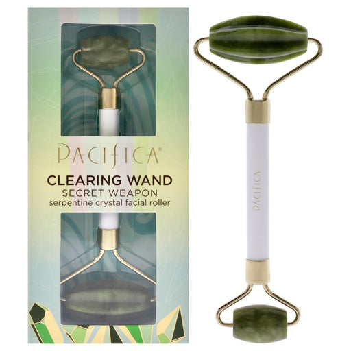 Pacifica Clearing Wand Serpentine Crystal Facial Roller Women's Gift Set