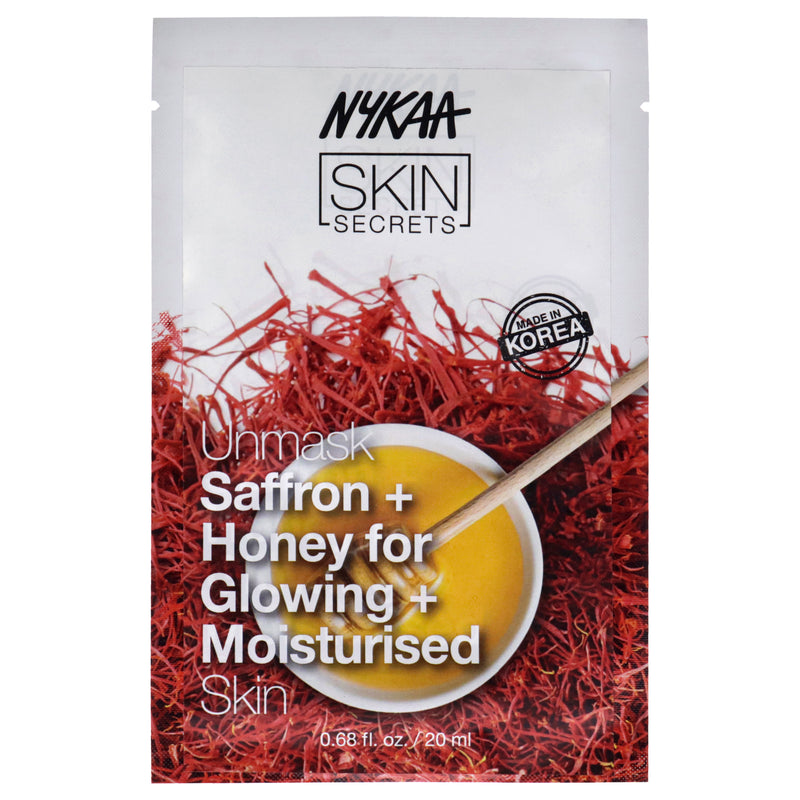 Nykaa Naturals Skin Secrets Sheet Mask Saffron And Honey Women's Gift Set