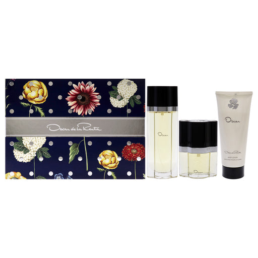 Oscar De La Renta 3 Pc Gift Set EDT Spray, EDT Spray, Body Lotion Women's Eau De Toilette Gift Set