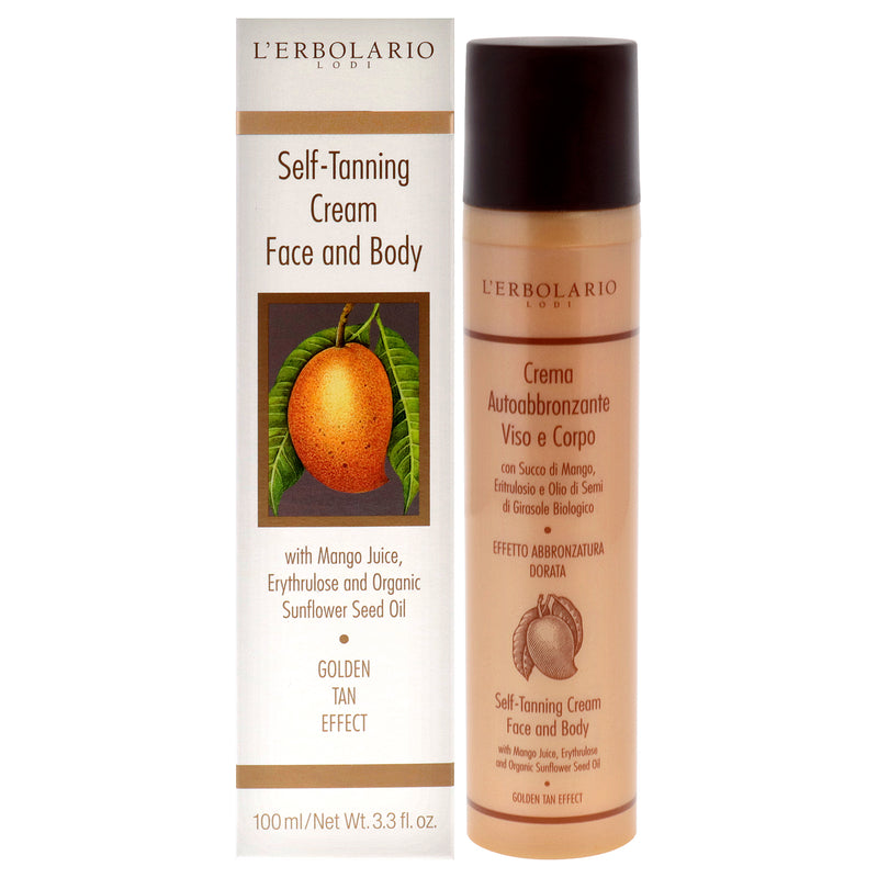 Lerbolario Self Tanning Cream Face And Body Mango Juice