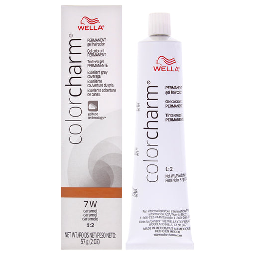 Wella Color Charm Permanent Hair Color Gel 7w Caramel for Women