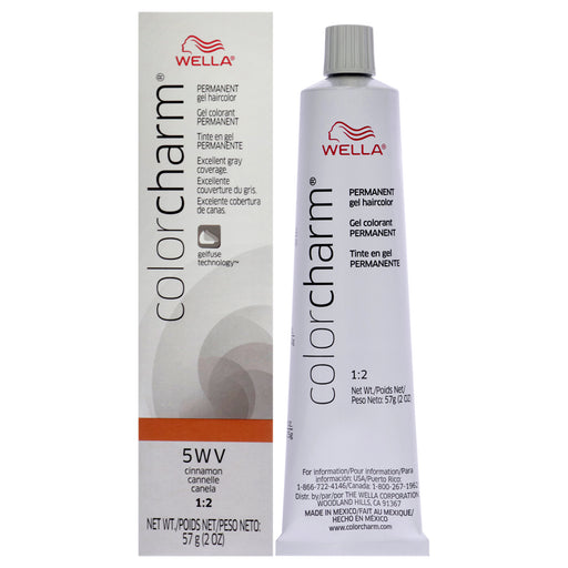 Wella Color Charm Permanent Hair Color Gel 5wv Cinnamon for Women