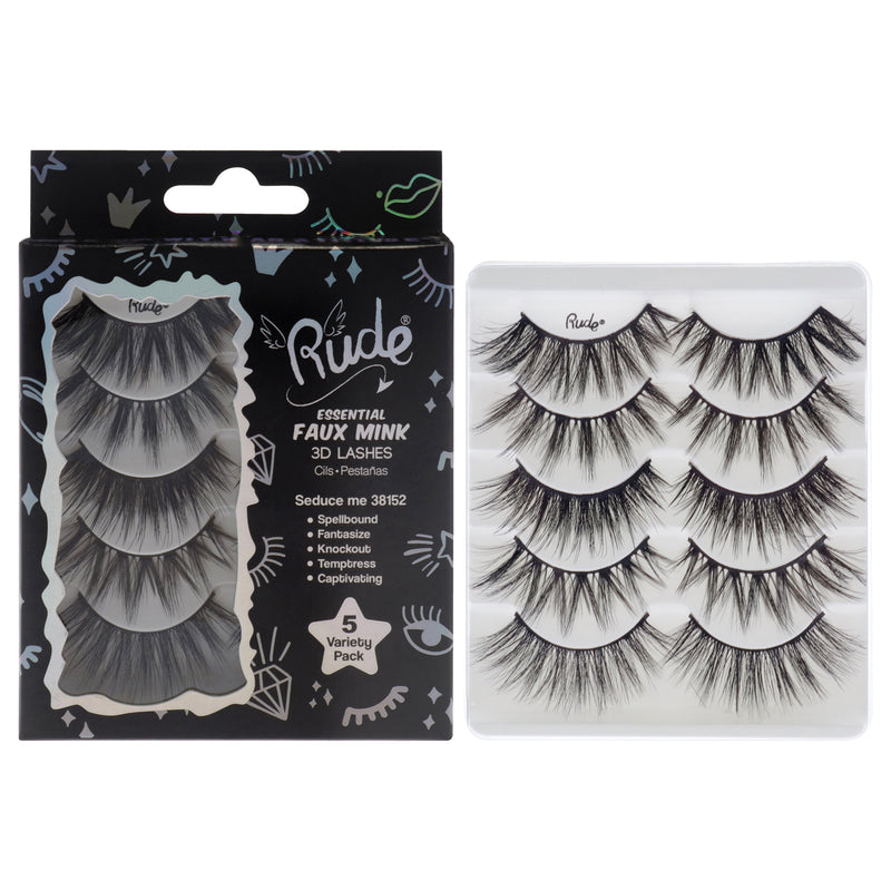 Rude Cosmetics Essential Faux Mink 3d Lashes Seduce Me