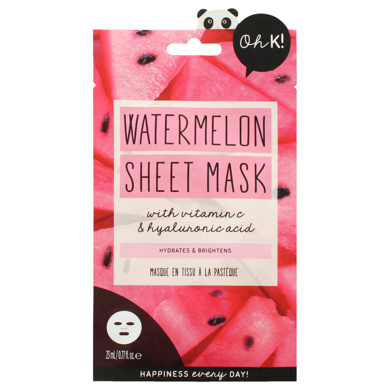 Oh K! Sheet Mask Watermelon Unisex Gift Set