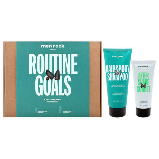 Men Rock Routine Goals Basic Grooming Kit Men's Gift Set