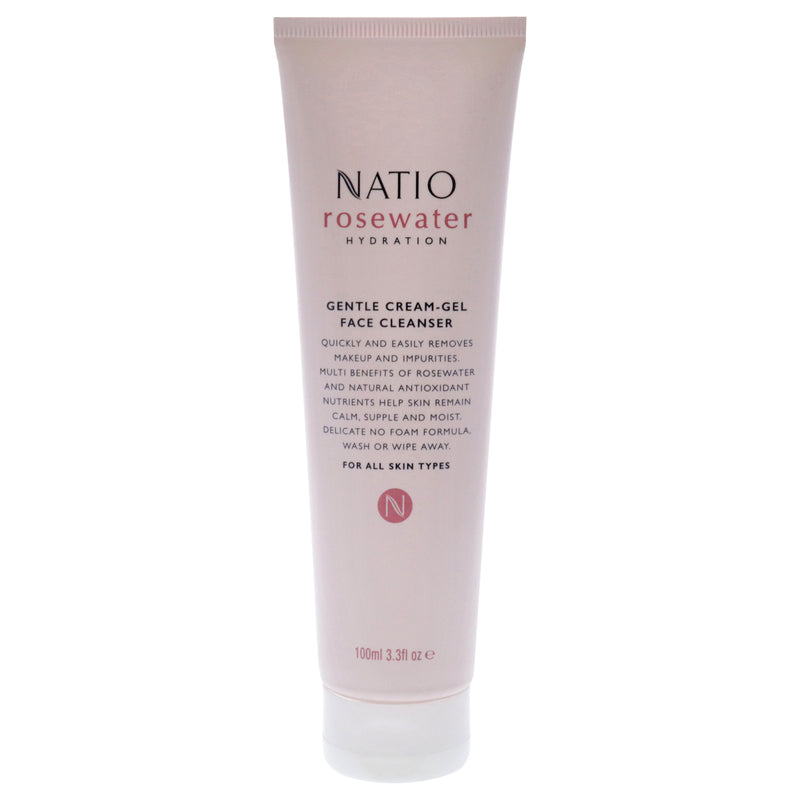 Natio Rosewater Gentle Cream-Gel Face Cleanser