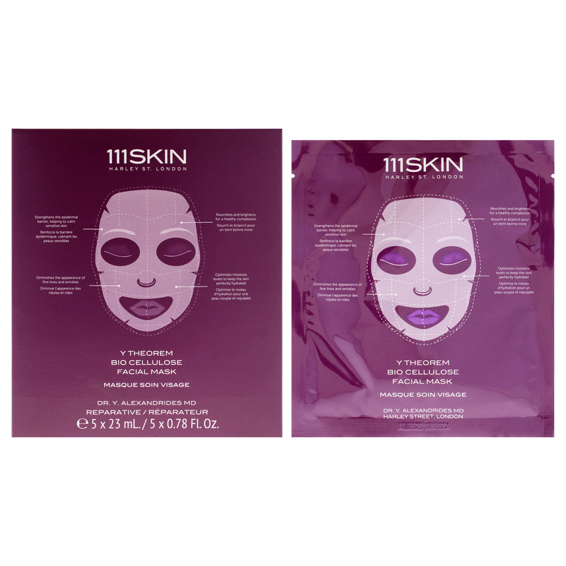 111skin Y Theorem Bio Cellulose Facial Mask Unisex Gift Set