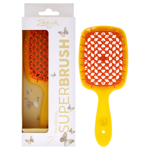 Janeke Bicolor Superbrush Yellow With Orange Unisex Gift Set