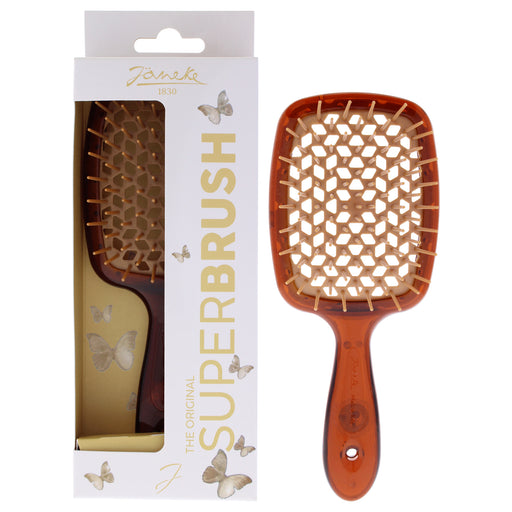 Janeke Superbrush Cognac Brown Unisex Gift Set