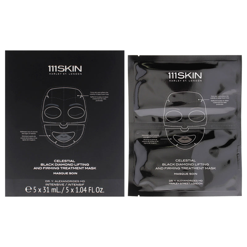 111skin Celestial Black Diamond Lifting And Firming Treatment Mask Unisex Gift Set