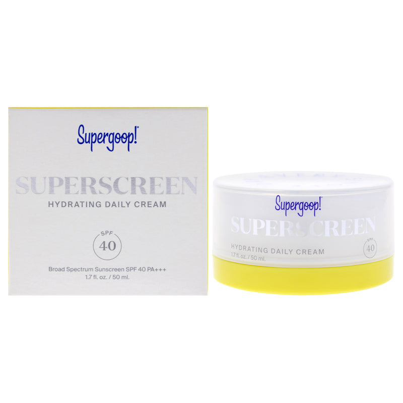Supergoop Superscreen Hydrating Daily Cream SPF 40 Pa Plus
