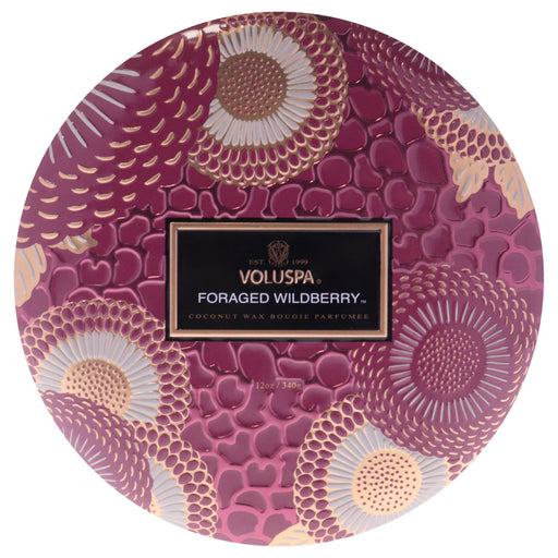 Voluspa Japonica Collection 3 Wick Tin Candle Foraged Wildberry Unisex Fragrance