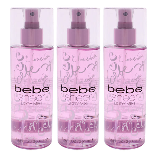 Bebe Sheer Pack Of 3 Women's Body Mist
