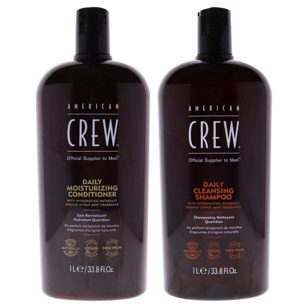 American Crew Daily Cleansing Shampoo And Moisturizing Conditioner Kit Men's Gift Set