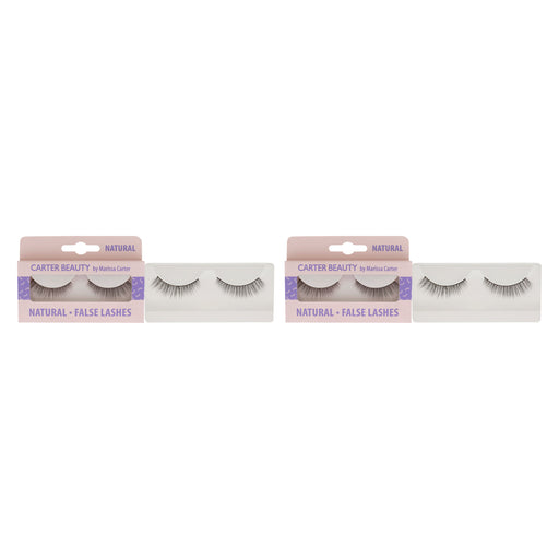 Carter Beauty False Lashes Natural Pack Of 2